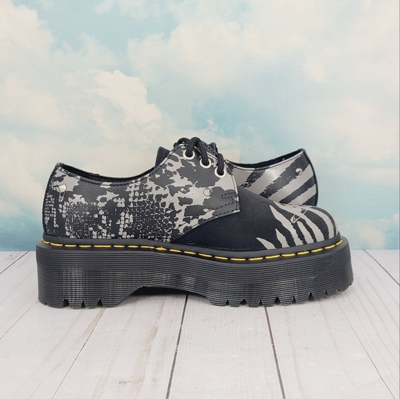 Bnwob!! Dr. Martens 1461 Animal Clash Platform Shoes - Picture 4 of 14